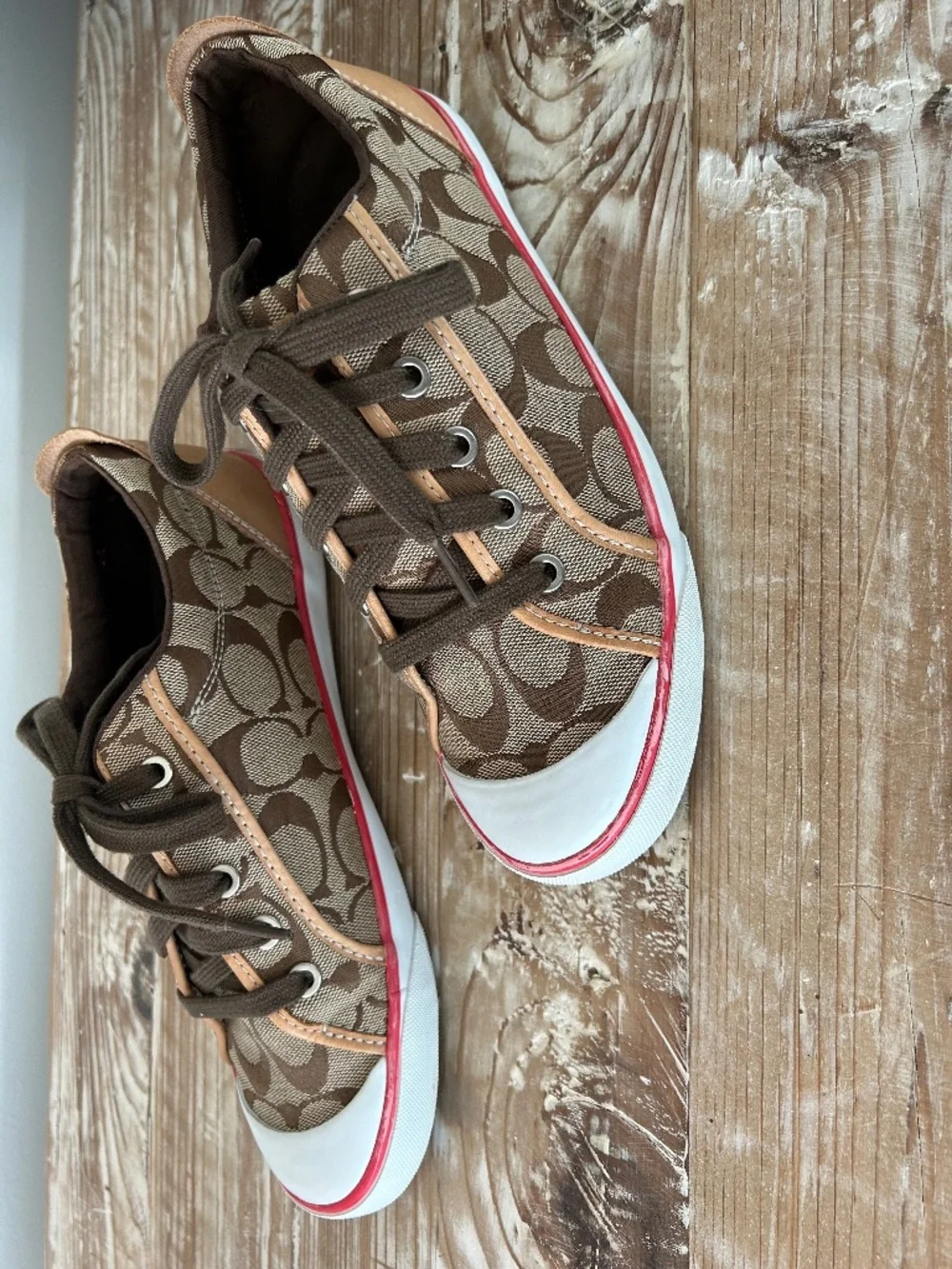 Coach Barrett Signature C Sneakers Sz 8.5 - EUC